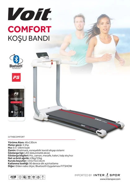 Voit Comfort Koşu Bandı - Resim 8