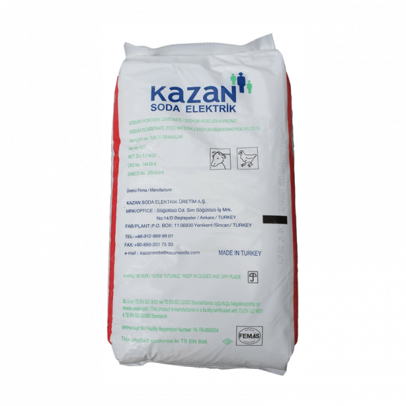 Saf Karbonat Içilebilir Sodyum Bikarbonat Besin Türü Toz Soda 25 KG ürün görseli 1