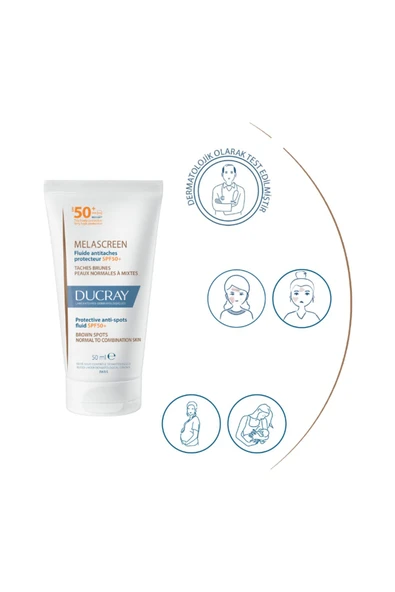 Ducray Melascreen Flude Protective Anti Spots Fluid Spf 50 50 ml - Resim 3