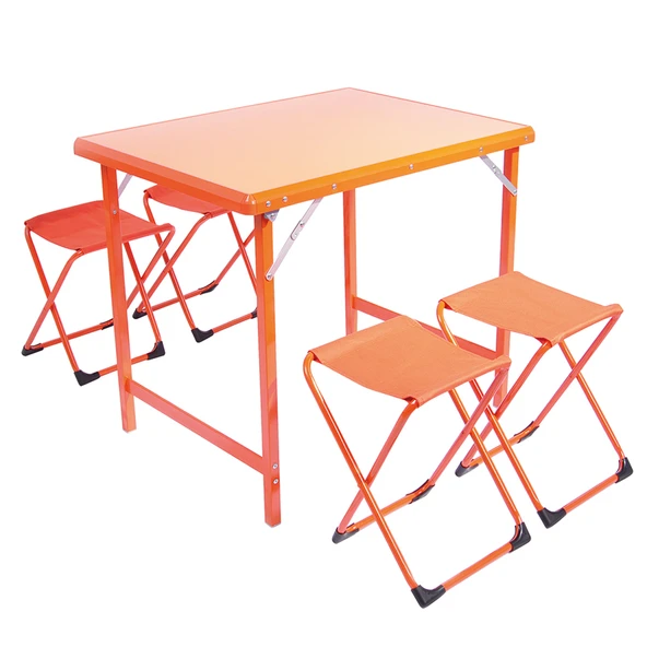 Andoutdoor French 4 Masa ve Sandalye Seti-TURUNCU ürün görseli 1