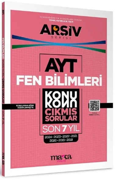 Marka Yayınları AYT Fen Bilimleri Çıkmış Sorular Konu Konu Son 7 Yıl Tıpkı Basım Arşiv Serisi ürün görseli 1