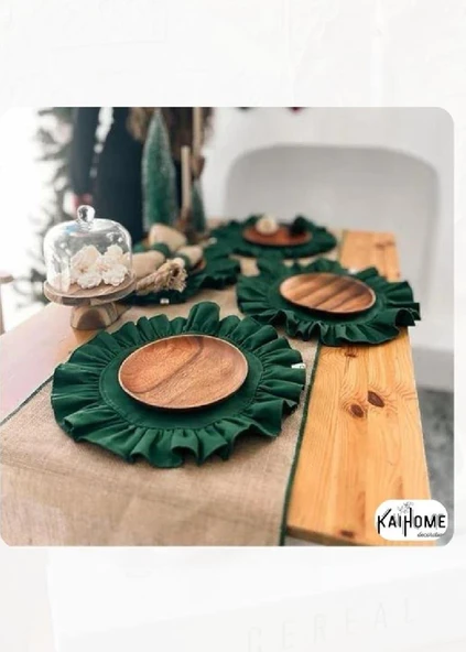 Mossy Yeşil Yuvarlak Supla 38 cm ürün görseli 1