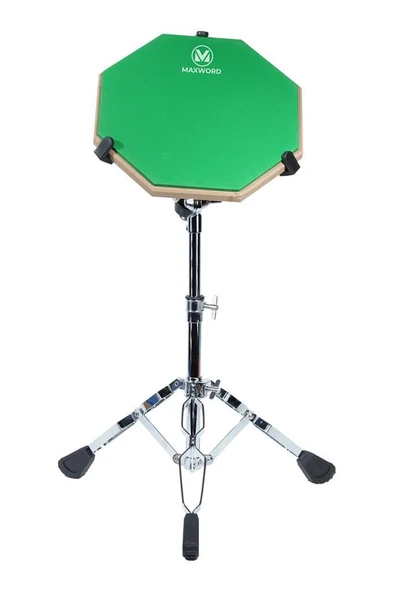 Maxword DD-239GR Pro Bateri Davul Çalışma Pedi Seti Drum Practice Pad Full Set - Resim 3