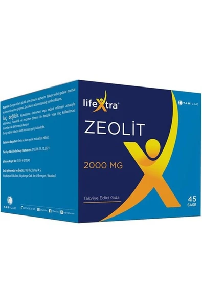LifeXtra Zeolit 2000 mg 45 Saşe ürün görseli 1