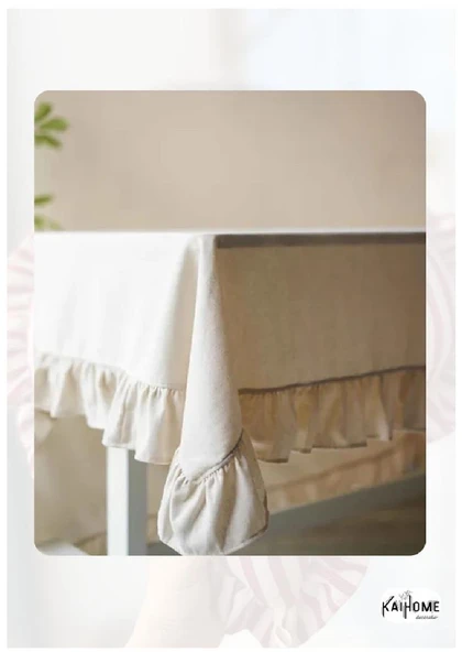 Natural Krem Masa Örtüsü 160*220 cm ET196 ürün görseli 1