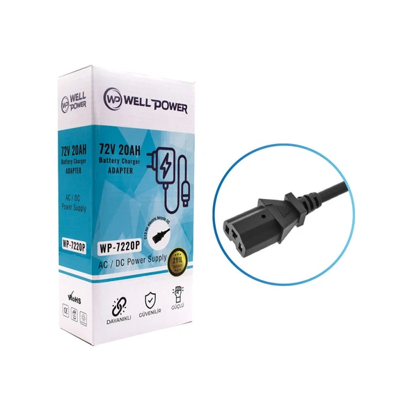 Wellpower WP-7220P 72V 20A Eletrikli Bisiklet Şarj ürün görseli 1