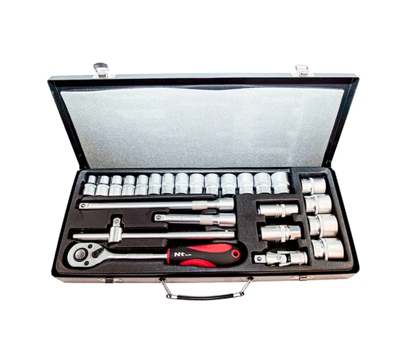 NT Tools NCSET12 26 Parça 1/2" Altı Köşe CR-V Lokma Seti ürün görseli 1