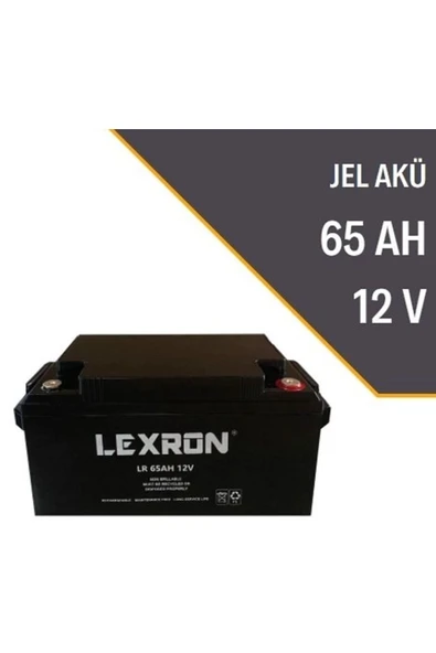 Grafen Enerji 65 Amper 12 Volt Jel Akü - 65 Ah Jel Akü LEXRON ürün görseli 1