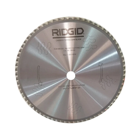 Rıdgıd 58466 Model 590L için 305x25.4 70 Diş Elmas Testere Ağzı ürün görseli 1