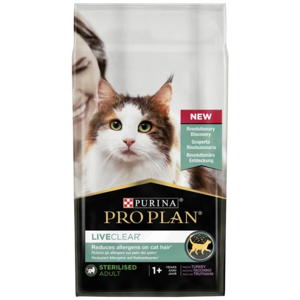Proplan LiveClear Hindili Kısırlaştırılmış Kedi Maması 7 Kg ürün görseli 1
