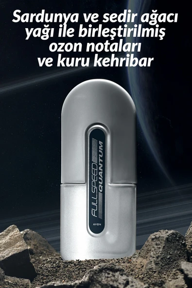 AVON Full Speed Quantum Erkek Parfüm Edt 75 Ml. - Resim 2