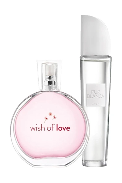AVON Wish Of Love ve Pur Blanca İkili Parfüm Paketi ürün görseli 1