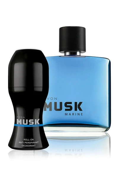 AVON Musk Marine Erkek Parfüm ve Musk Marine Erkek Rollon Seti ürün görseli 1