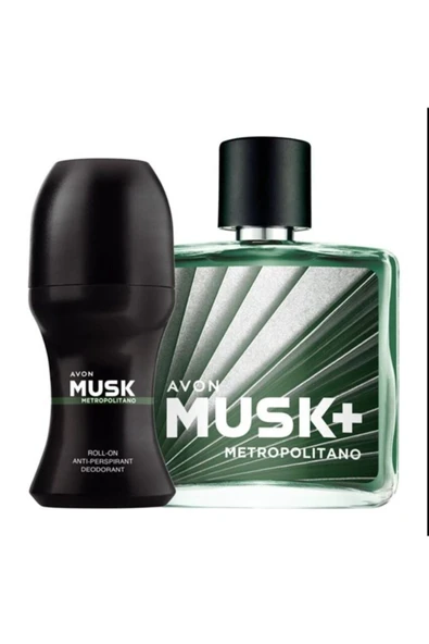 AVON Musk Metropolitano Parfüm ve Rolon Seti ürün görseli 1