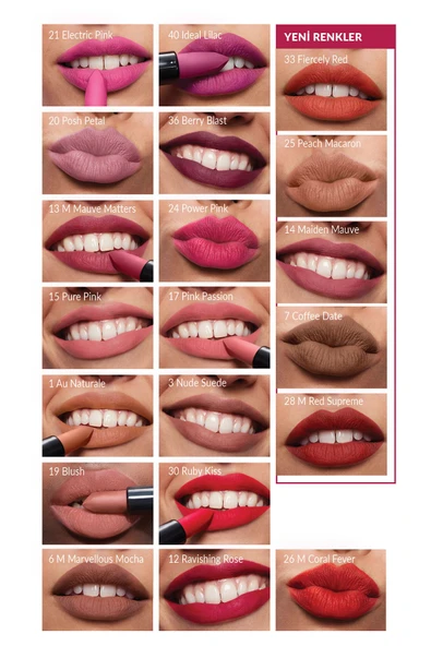 AVON Ultra Mat Ruj - Marvellous Mocha - Resim 5
