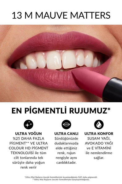 AVON Ultra Mat Ruj - Mauve Matters - Resim 2