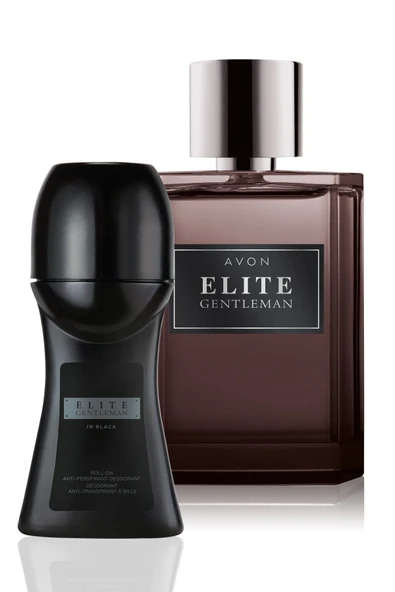 AVON Elite Gentleman Erkek 75ml EDT +  Roll-On Deodorantlı Parfüm Seti ürün görseli 1