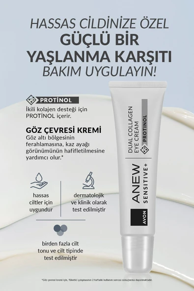AVON Anew Sensitive+ Göz Çevresi Kremi - Resim 2