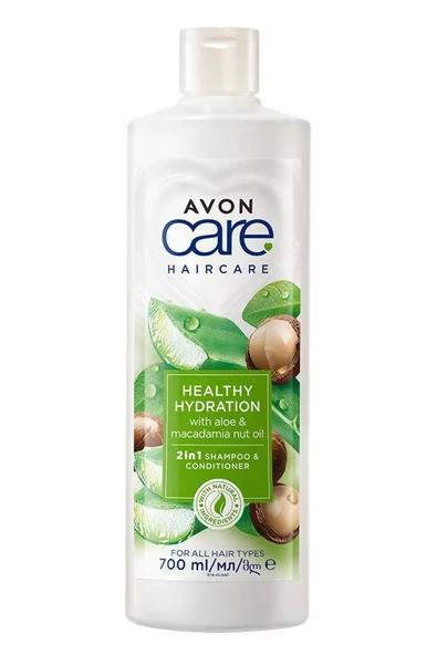 AVON Care Aloe Vera Ve Makademya Fındığı Yağı Şampuan Ve Saç Bakım Kremi 700 Ml. ürün görseli 1