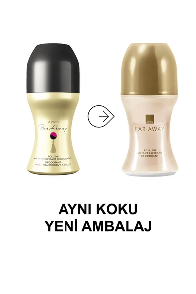 AVON Far Away Edp 50 Ml + Roll-on 2 Li Set - Resim 5