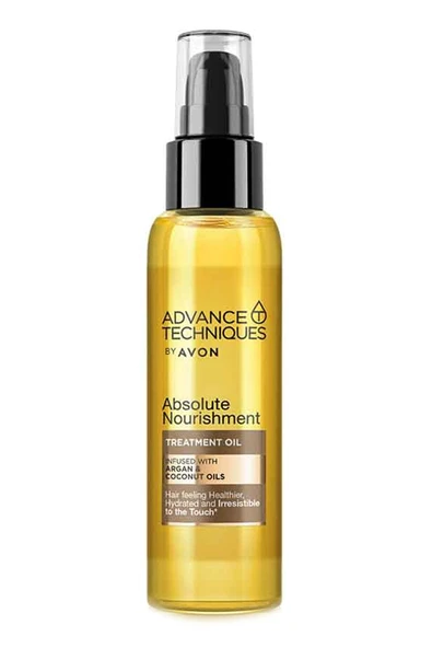 AVON Advance Techniques Argan ve Hindistan Cevizi Yağı İçeren Saç Bakım Yağı 100 Ml. ürün görseli 1