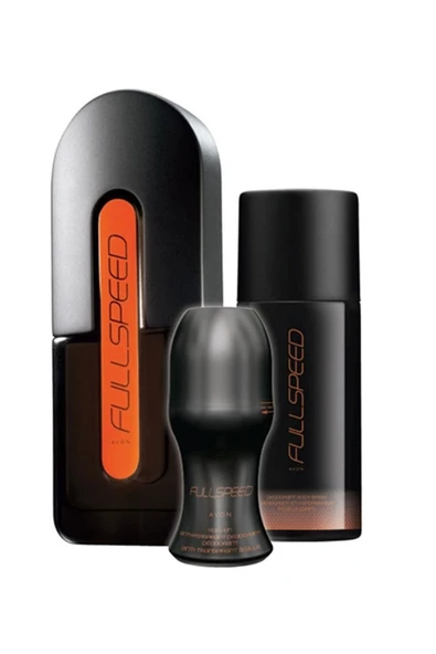 AVON Full Speed Erkek Parfüm Deodorant Rollon Üçlü Set ürün görseli 1