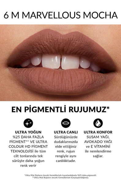 AVON Ultra Mat Ruj - Marvellous Mocha - Resim 2