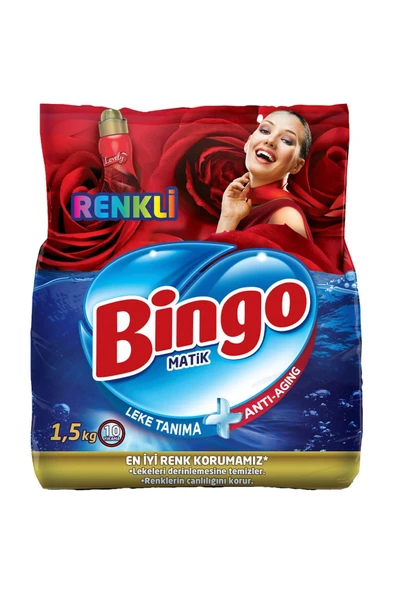 Bingo Toz Çamaşır Deterjanı 1.5 Kg Renkli ürün görseli 1