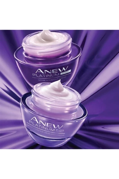 AVON Anew Platinum Gündüz Kremi Spf25 ve Gece Kremi 50 ml ürün görseli 1