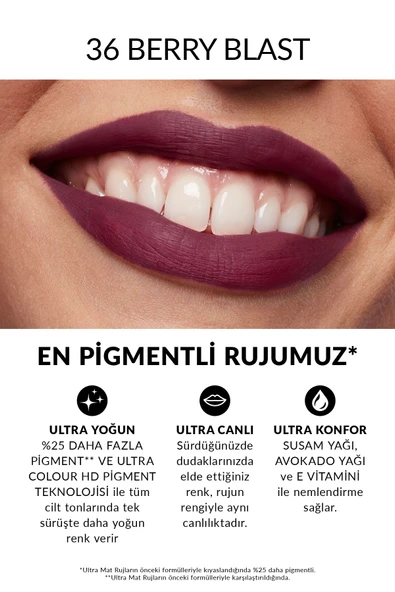 AVON Ultra Mat Ruj - Berry Blast - Resim 2
