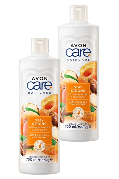 AVON Care Kayısı ve Shea Özü Şampuan ve Saç Kremi 700 Ml. İkili Set ürün görseli 1