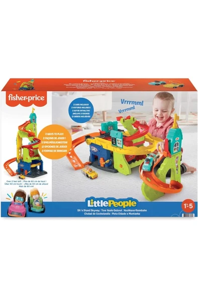 FISHER PRICE Little People Wheelies Şehri Oyun Seti Hbd77 ürün görseli 1