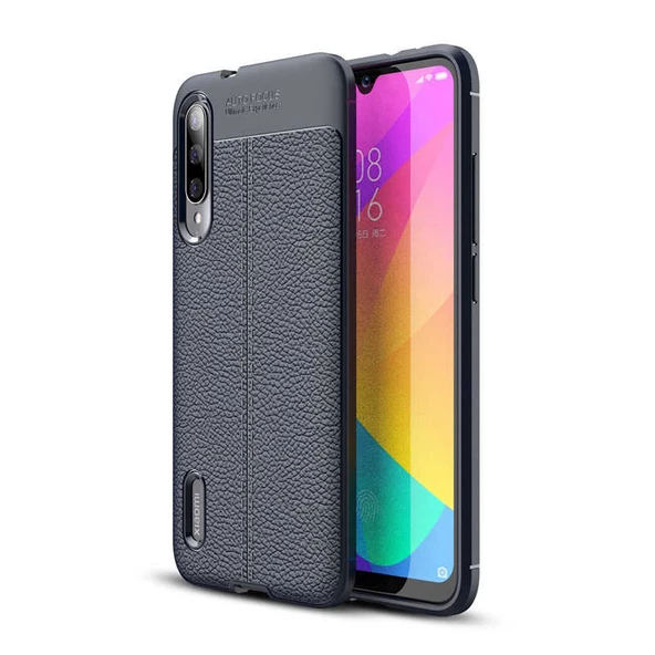 Xiaomi Mi 9 Lite Kılıf Zore Niss Deri Desenli Silikon Kılıf ürün görseli 1