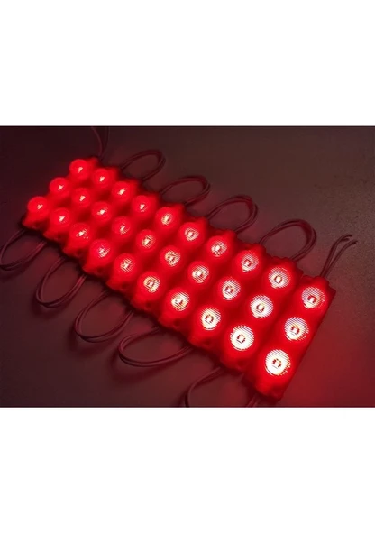 Modül 3 Led 3W Kablolu Parmak Led  5 adet Kırmızı Renk ürün görseli 1
