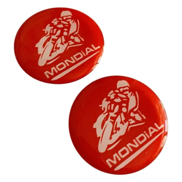 Mondial Logo Damla Etiket 5X5 Cm 2' Li Kırmızı ürün görseli 1