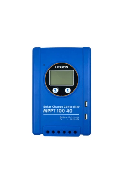 Mppt 40 A Amper 12 / 24 V Volt Şarj Kontrol Cihazı Regülatörü LEXRON ürün görseli 1