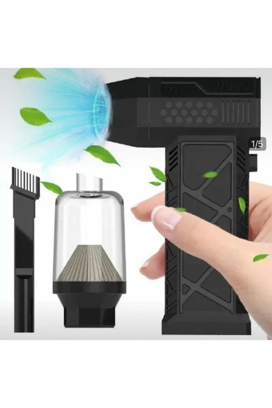 Inovaxis Araç Süpürgeli 3 Kademe Ayarlı Mini Jet Fan Tabancası ürün görseli 1