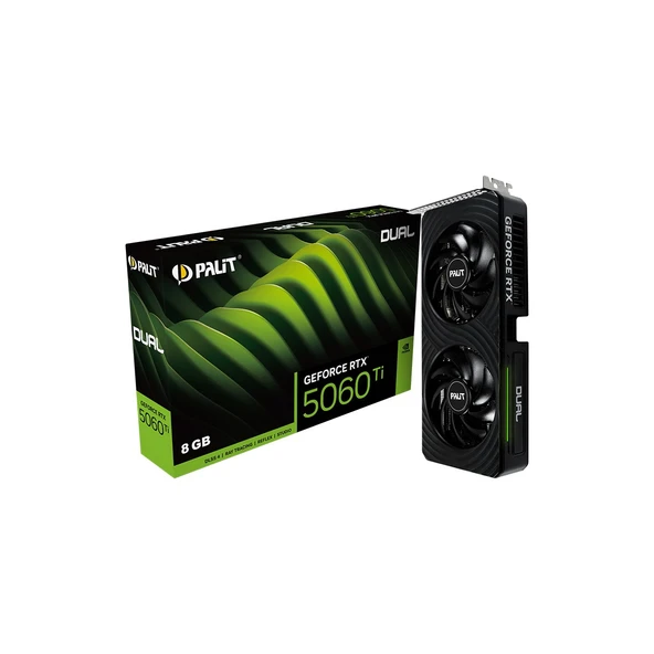 Palit RTX 5060 TI Dual NE7506T019P1-GB2062D 128 Bit GDDR7 8 GB Ekran Kartı ürün görseli 1