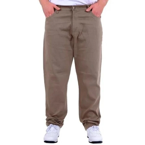 MODEXL 22920 BATTAL PANTOLON-BEJ ürün görseli 1