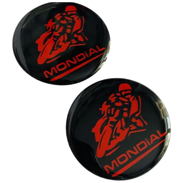 Mondial Logo Damla Etiket 5X5 Cm 2' Li Siyah ürün görseli 1