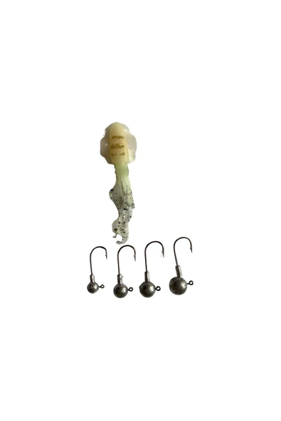 Aqua Salty Enzo Soft Swim Calamari 125mm + Jig Head ürün görseli 1