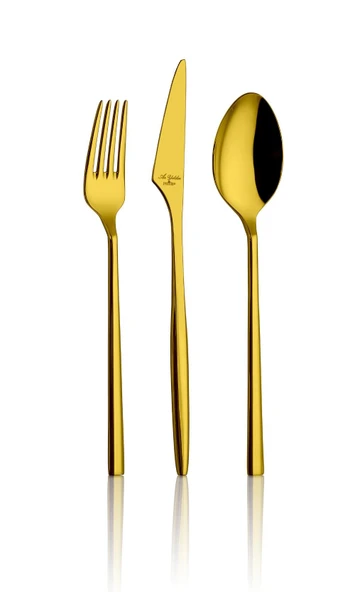 Aryıldız Trendy Prestige 84 Parça Pvd Gold Çatal Kaşık Bıçak Takımı Çantalı ürün görseli 1
