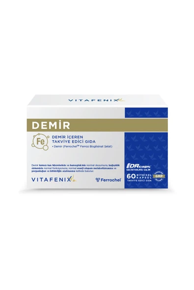 Vitafenix Demir Takviye Edici Gıda 60 Kapsül ürün görseli 1