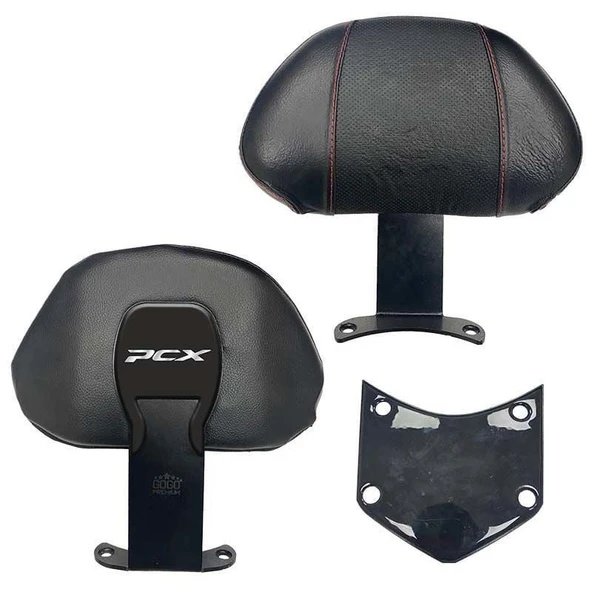 Honda Pcx 125 Sissy Bar Gogo Sırt Desteği Kırmızı Desen 2021-2024 Uyumlu  Supermoto ürün görseli 1