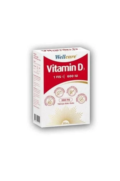 Wellcare Vitamin D3 Sprey 600 IU 30 ml ürün görseli 1