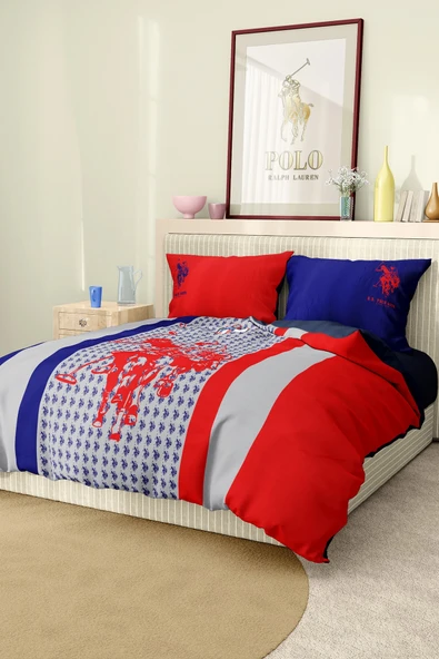 Nevresim Takımı Çift Kişilik Pamuklu Saten Kumaş 6 Parça 3D Dijital Baskı Duvet Cover Set Model No:86 ürün görseli 1