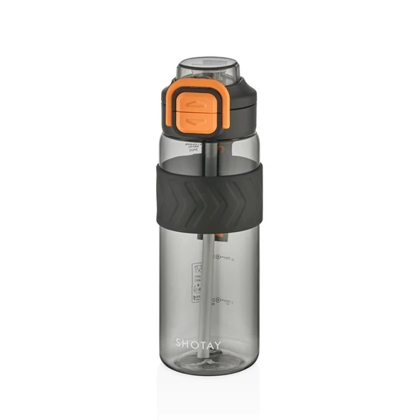 Shotay Direction Su Matarası Tritan Siyah 800Ml ürün görseli 1