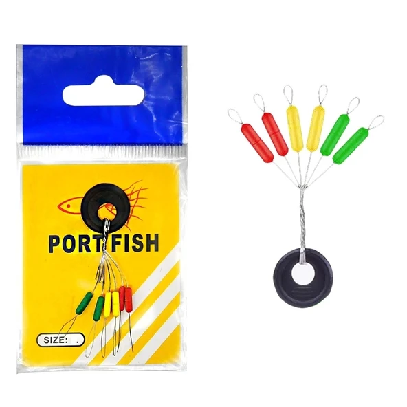 Portfish Renkli Sosis Stoper 6Lı Paket SS Beden ürün görseli 1