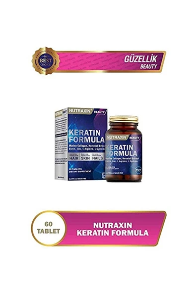 Nutraxin Keratin Formula 60 Tablet - Resim 2
