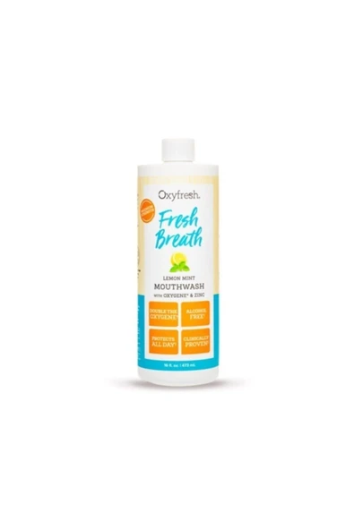 Oxyfresh Fresh Breath Florürsüz Nane Limon Ağız Bakım Suyu 473 ml ürün görseli 1